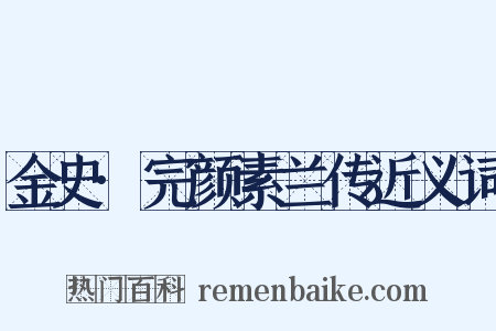 金史·完颜素兰传近义词是什么意思的图片